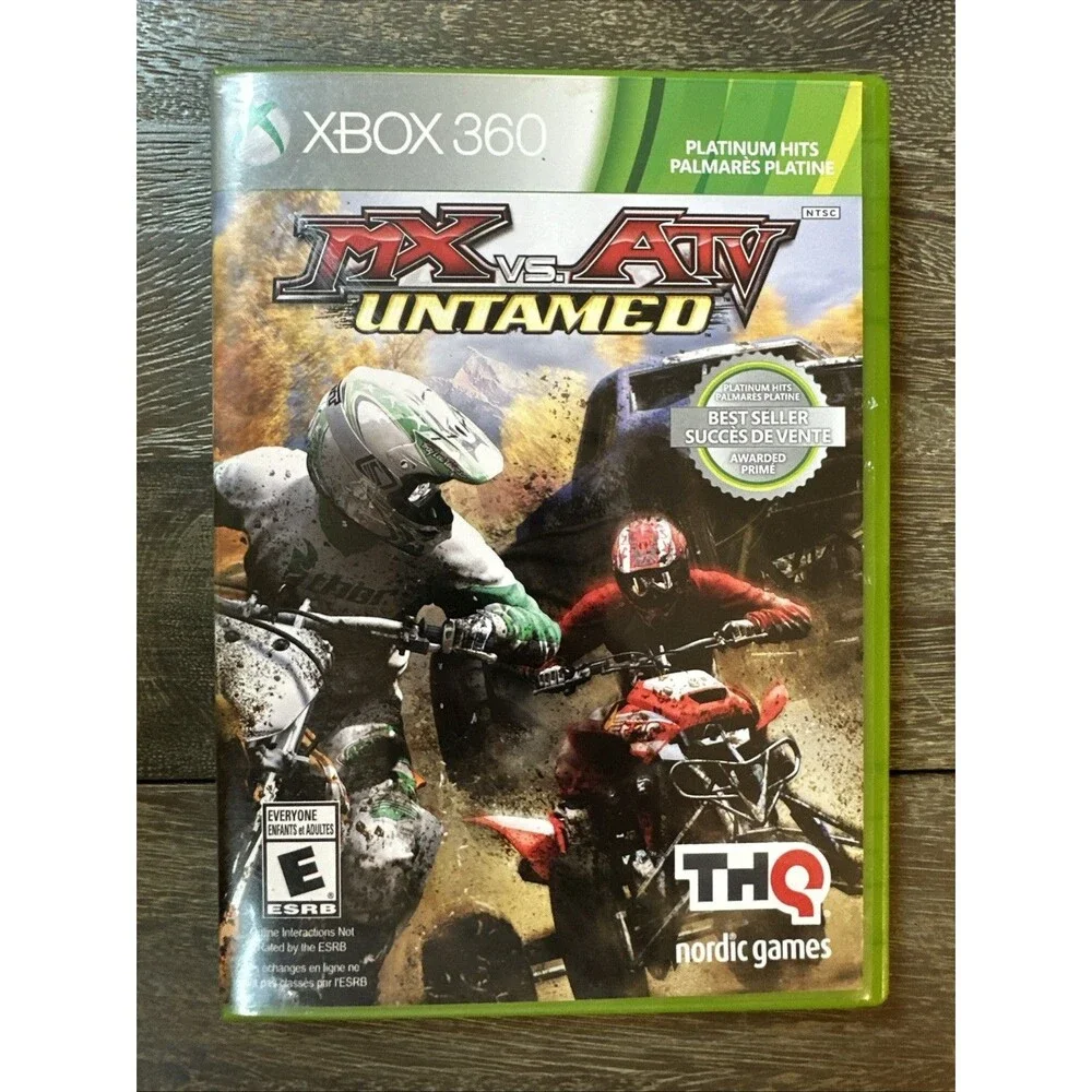 MX vs. ATV Untamed (Microsoft Xbox 360, 2007) CIB Complete With Manual